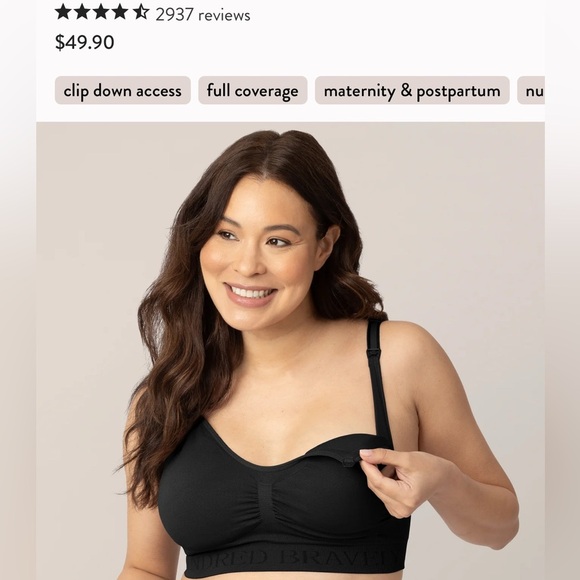 Kindred Bravely Other - Kindred Bravely Black Full Coverage Nursing Bra